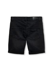 ONLY Regular Fit Fold-up hems Shorts -Washed Black - 15283199