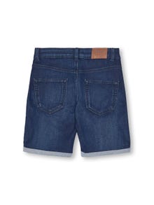 ONLY Regular fit Omvouwbare zomen Shorts -Dark Blue Denim - 15283199
