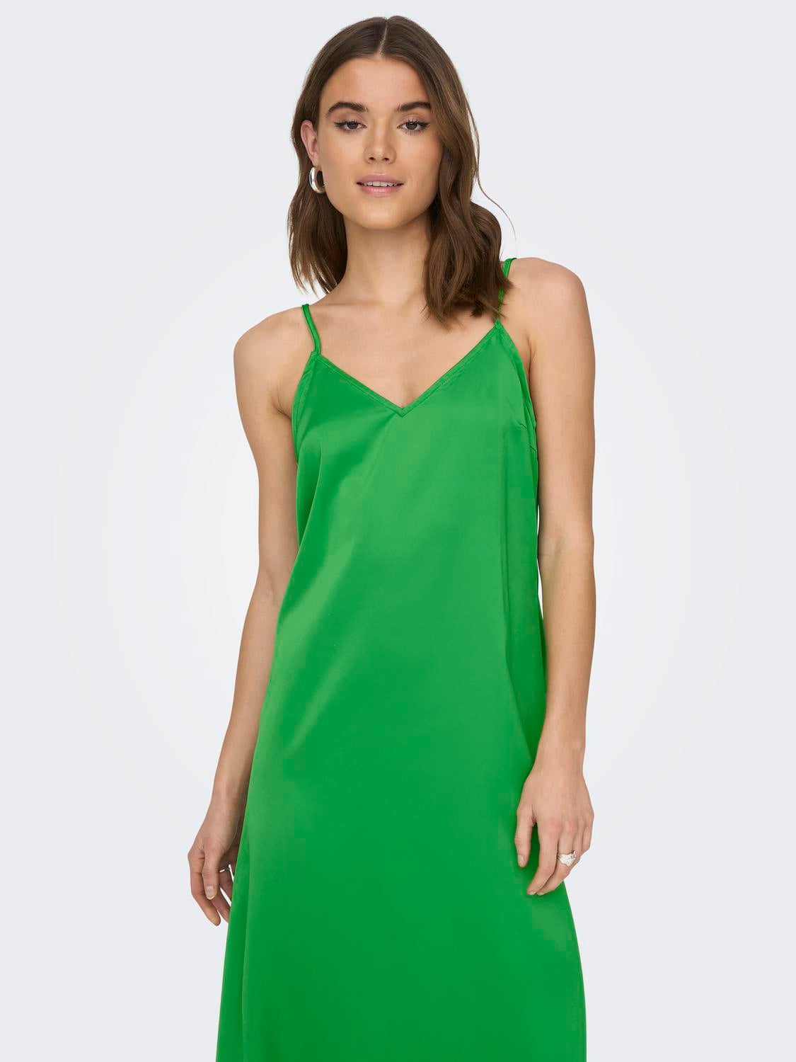 alarm Lys Arne Strop kjole | Mellemgrøn | ONLY®