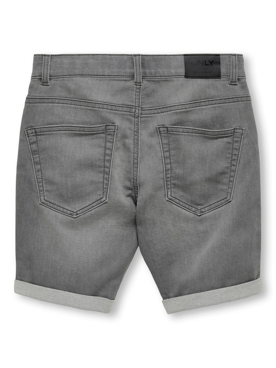 ONLY Jeans Skinny Fit Ourlets repliés -Light Grey Denim - 15283232