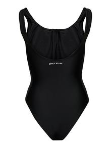 ONLY High waist Thin straps Swimwear -Black - 15283309