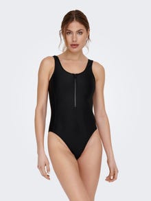ONLY High waist Thin straps Swimwear -Black - 15283309