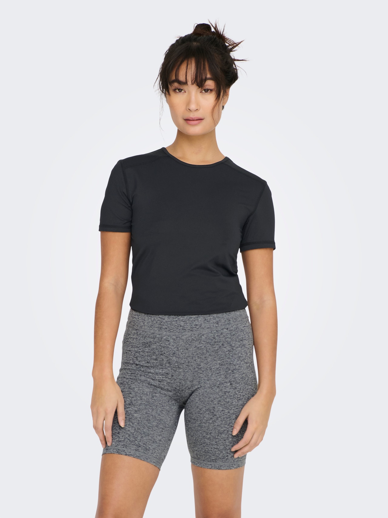 ONLY Solid colored Training Tee -Black - 15283412