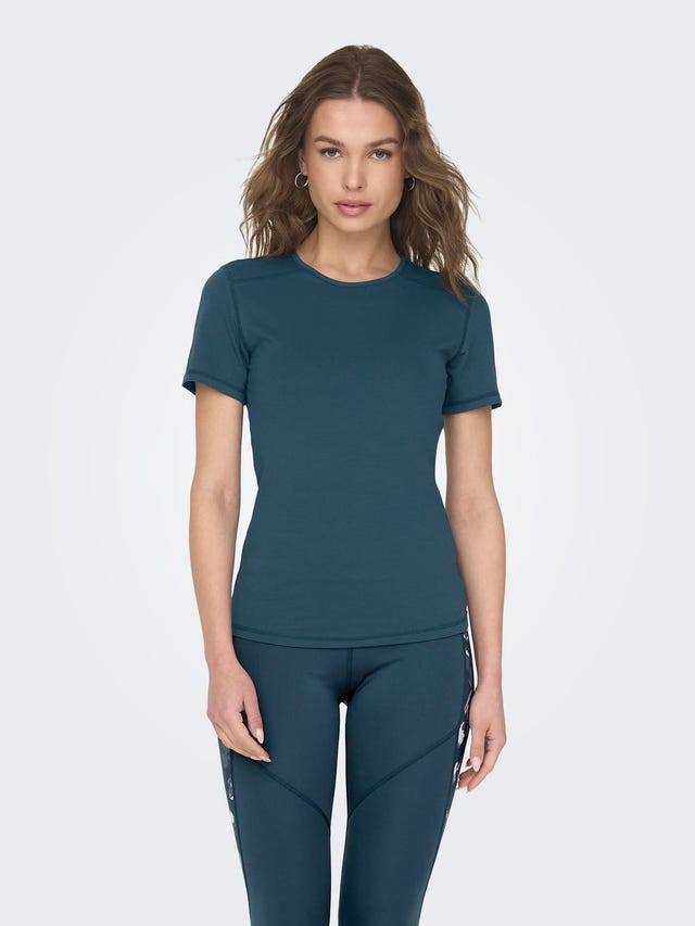 ONLY Solid colored Training Tee - 15283412