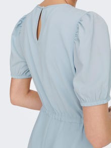 ONLY Vestido corto Corte regular Cuello redondo -Cashmere Blue - 15283436