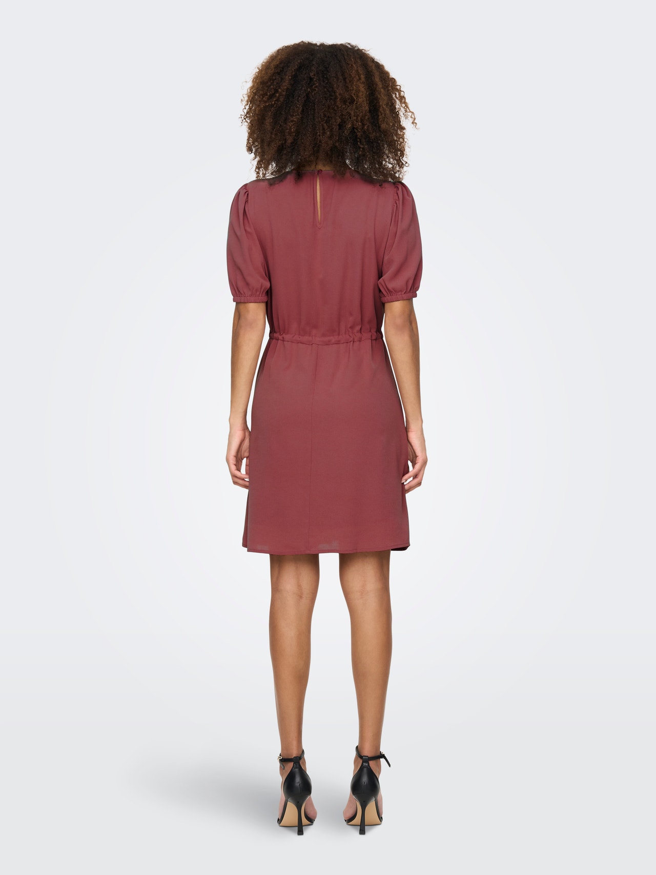 ONLY Regular Fit O-Neck Short dress -Apple Butter - 15283436