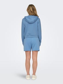 ONLY Sweat-shirts Loose Fit Sweat à capuche -Blissful Blue - 15283439