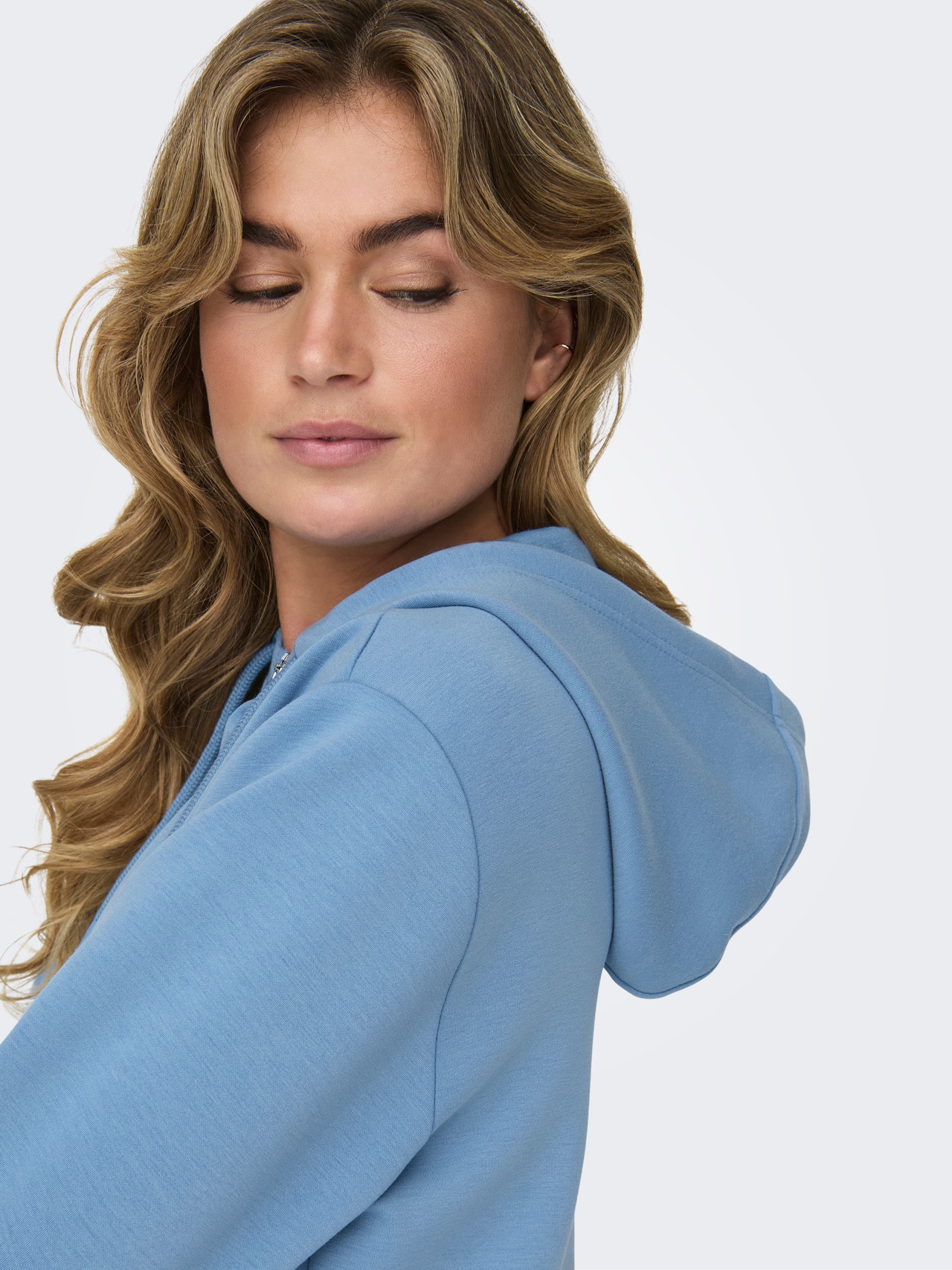 ONLY Sudaderas Corte loose Capucha -Blissful Blue - 15283439