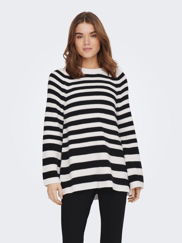 ONLY Striped knitted pullover - 15283453