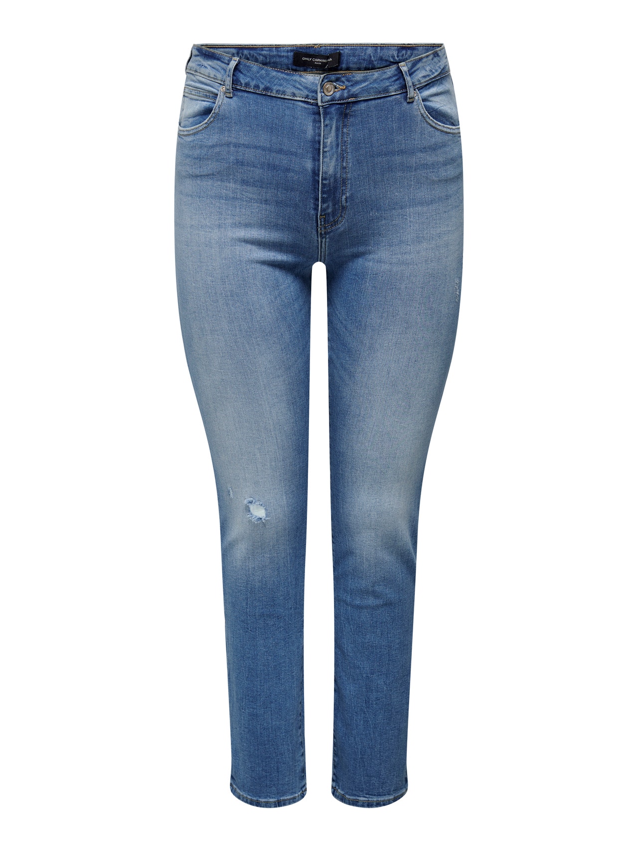 ONLY Straight Fit High waist Jeans -Dark Blue Denim - 15283492