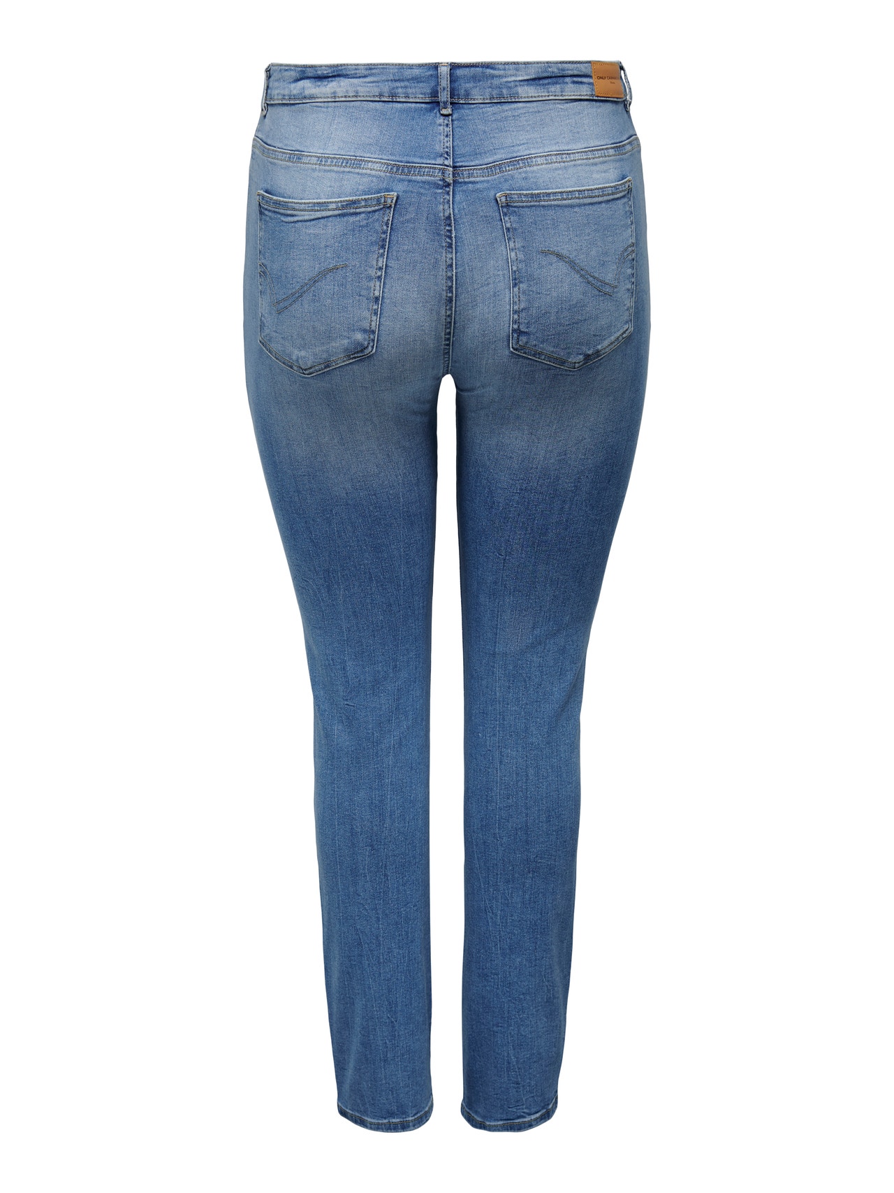 ONLY Straight Fit High waist Jeans -Dark Blue Denim - 15283492