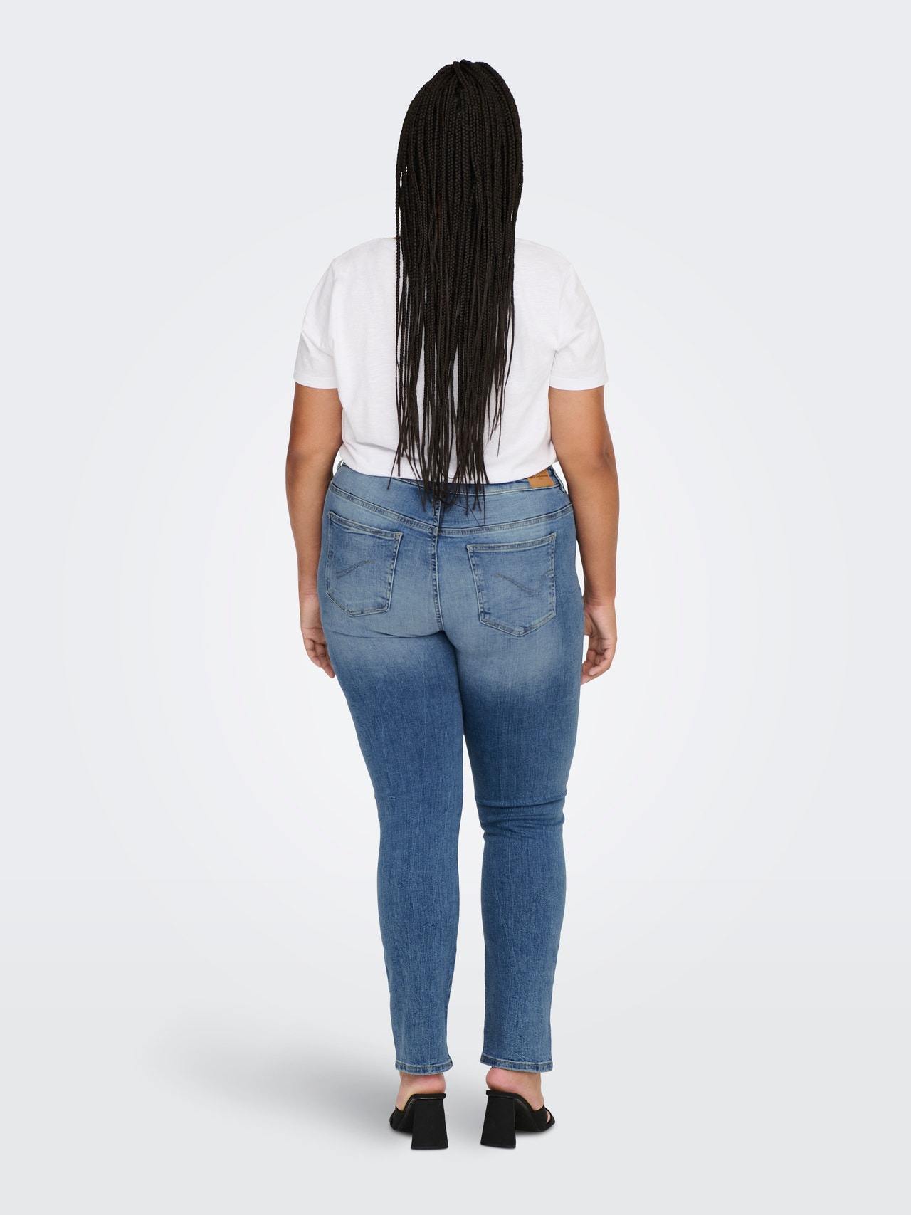 ONLY Gerade geschnitten Hohe Taille Jeans -Dark Blue Denim - 15283492
