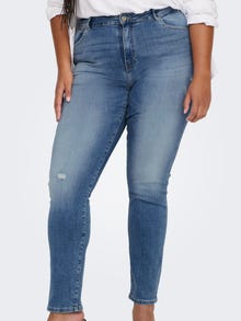 ONLY Gerade geschnitten Hohe Taille Jeans -Dark Blue Denim - 15283492