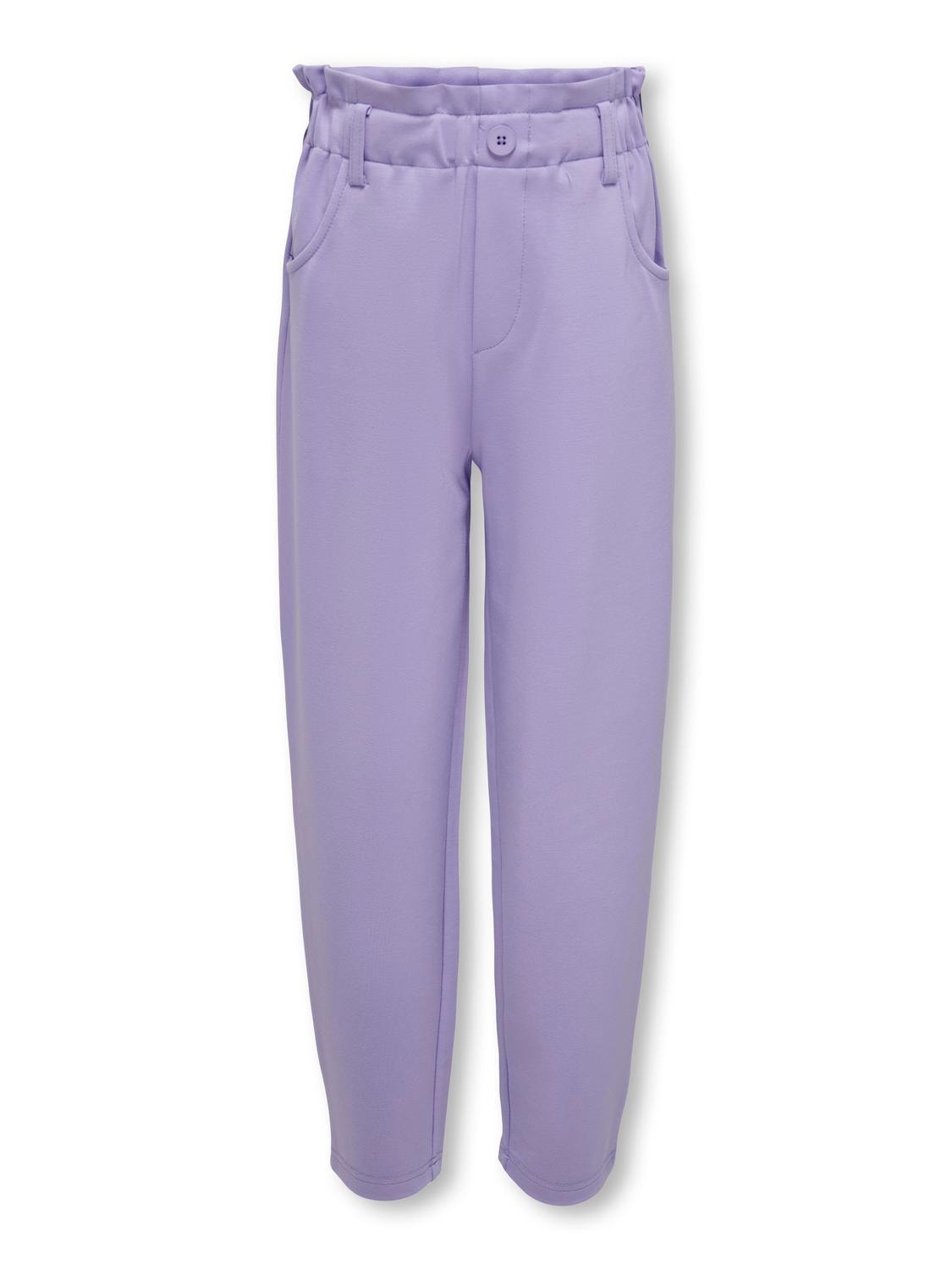 ONLY Pantalones Corte carrot Cintura alta -Purple Rose - 15283660