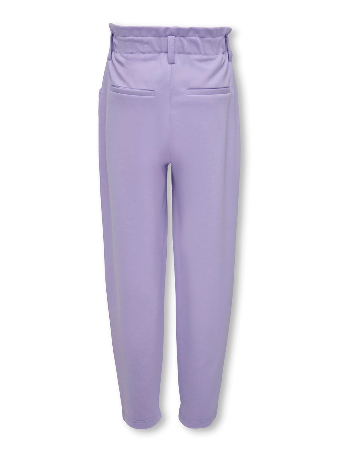 ONLY High waist trousers -Purple Rose - 15283660