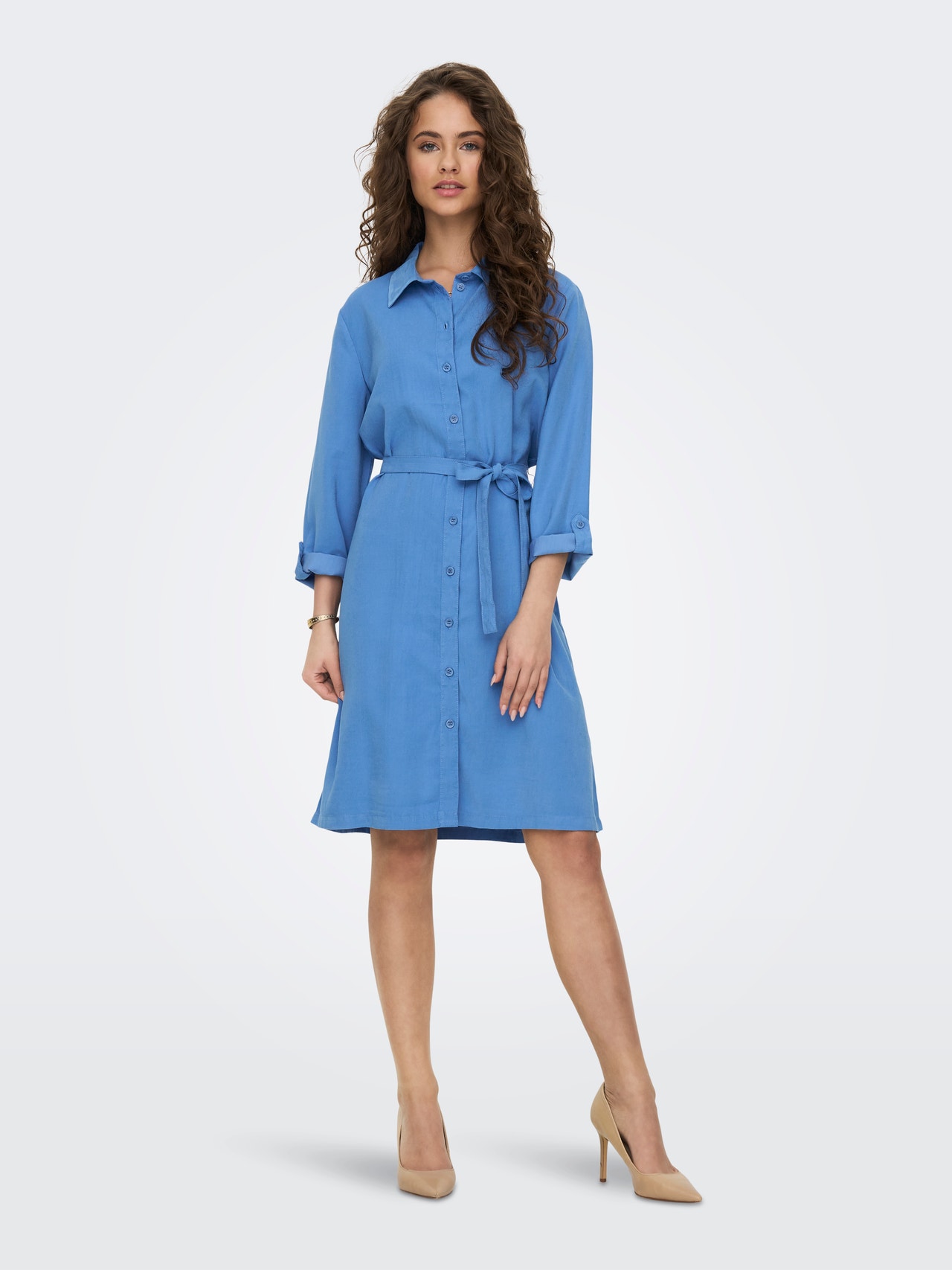 ONLY Relaxed Fit Shirt collar Long dress -Provence - 15283679