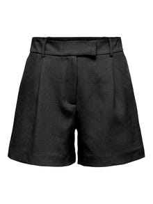 ONLY ONLLINDA High waist Wide Leg Fit Shorts -Black - 15283727