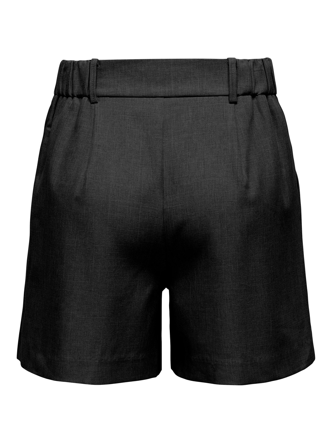 ONLY ONLLINDA High waist Wide leg fit Shorts -Black - 15283727