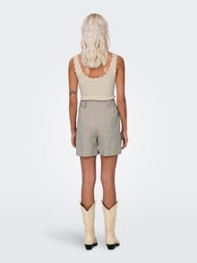ONLY Shorts Corte wide leg Cintura alta -Fungi - 15283727