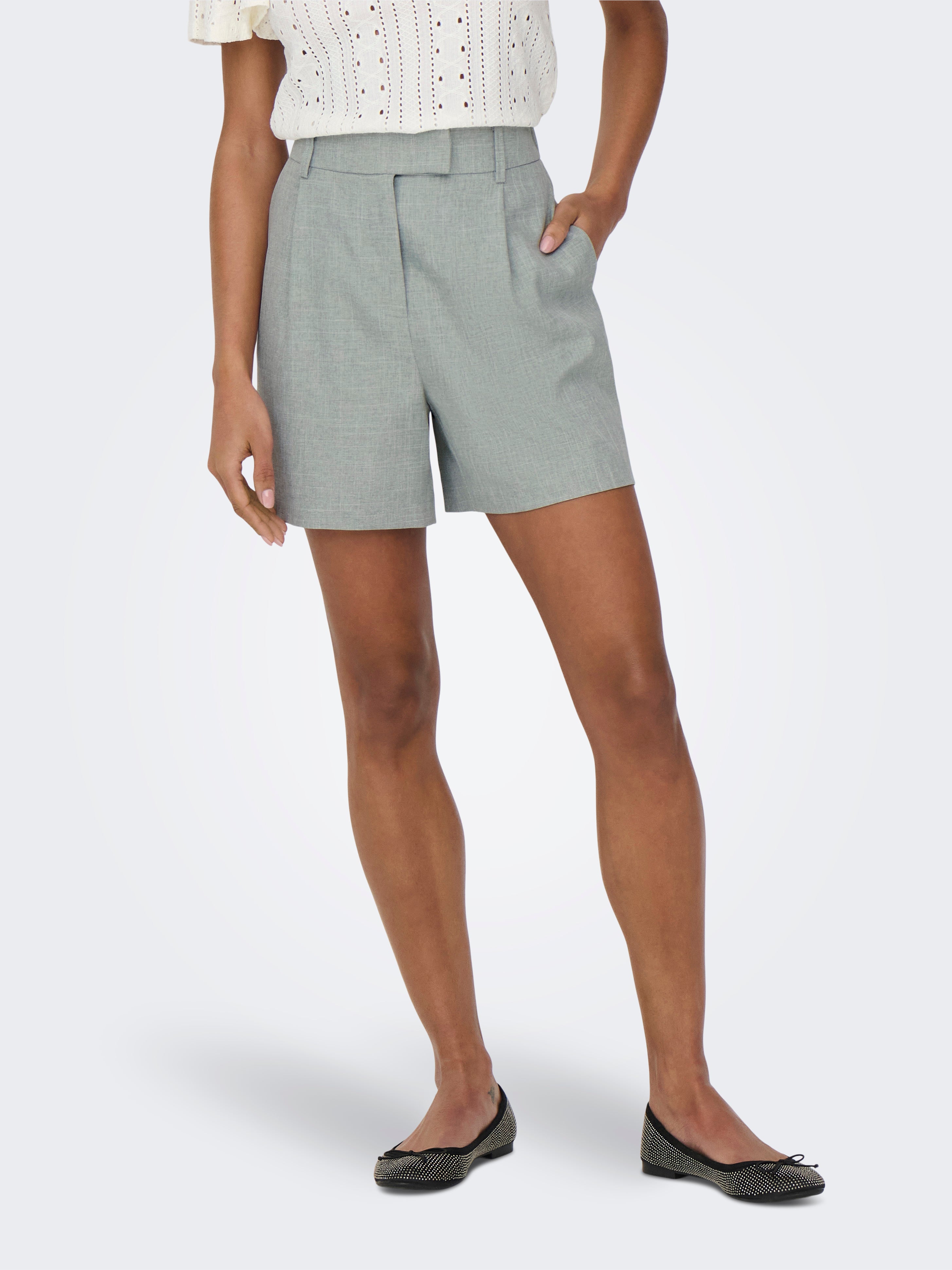 ONLY dam shorts ONLLINDA - Major Brown W MELANGE