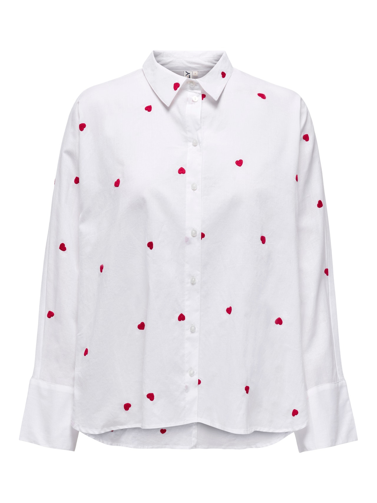 ONLY Mønsteret skjorte -Bright White - 15283743