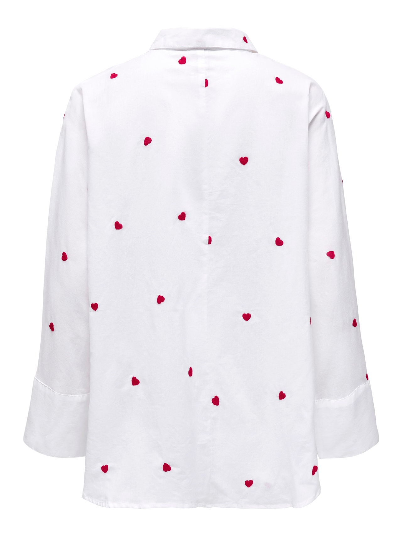 ONLY Boxy Fit Skjortekrage Brede mansjetter Skjorte -Bright White - 15283743