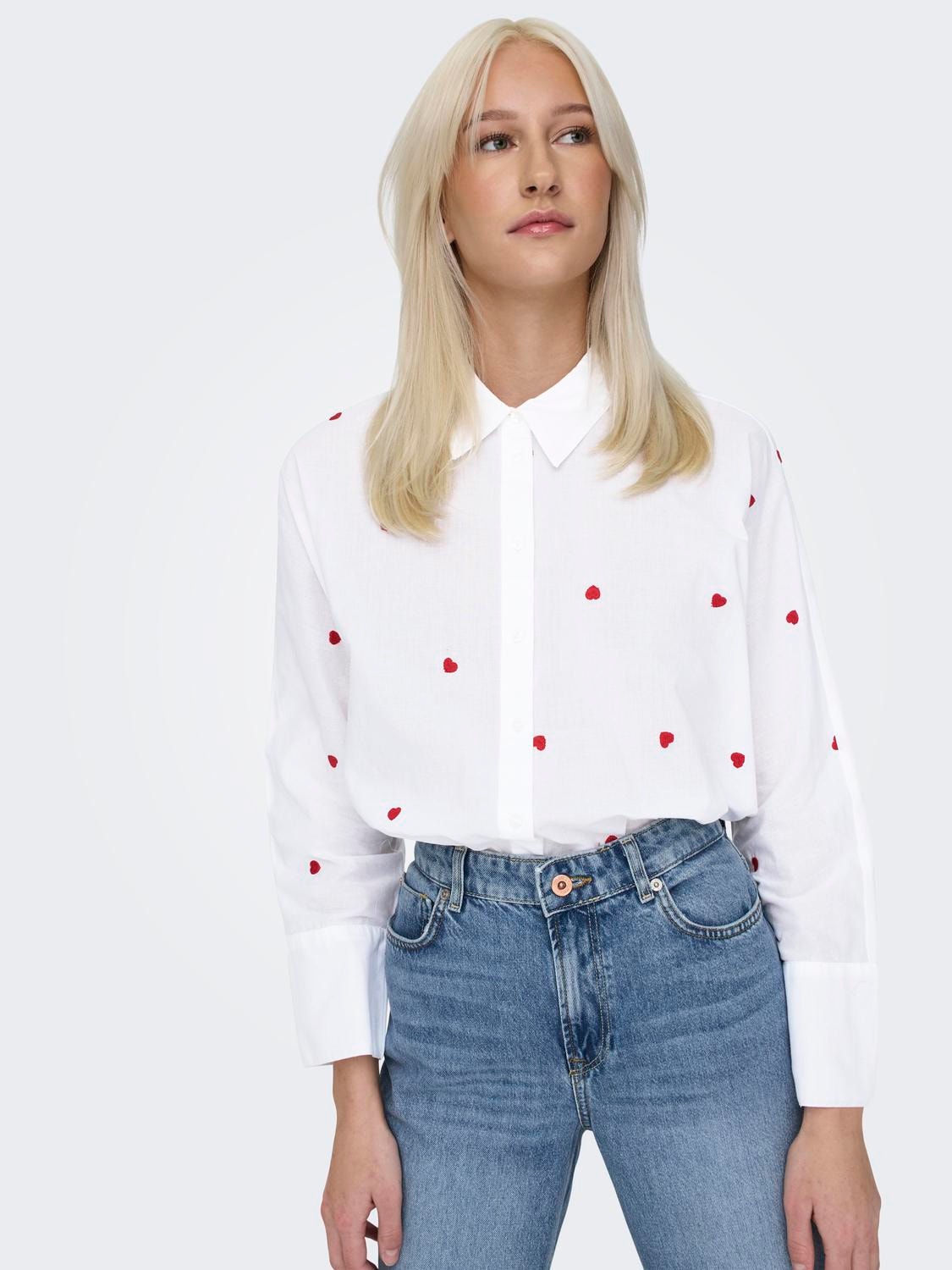 ONLY Patterned shirt -Bright White - 15283743