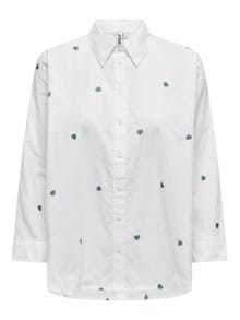 ONLY Box Fit Shirt collar Wide cuffs Shirt -Bright White - 15283743