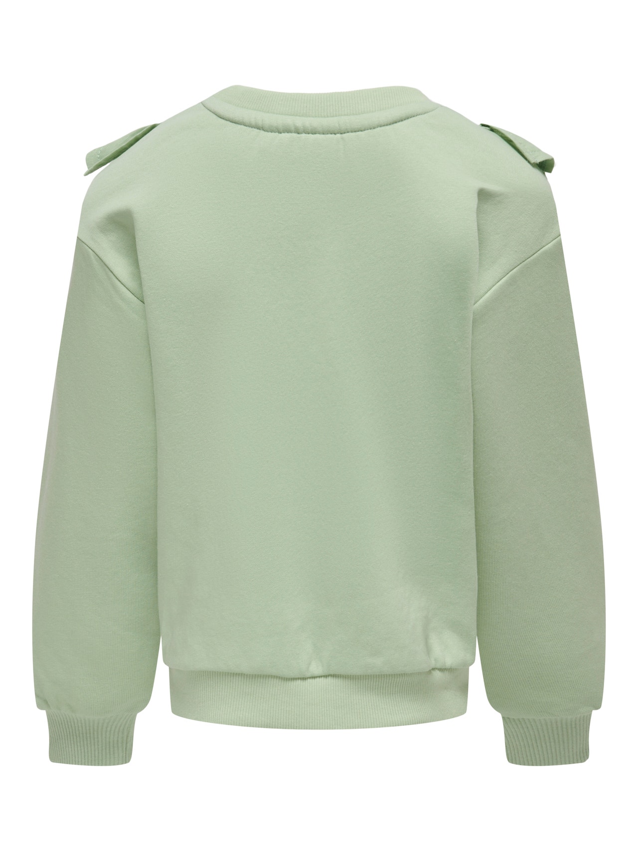ONLY Regular Fit Round Neck Dropped shoulders Sweatshirt -Smoke Green - 15283811