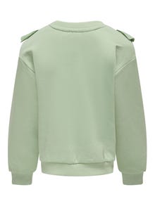 ONLY Sweat-shirts Regular Fit Col rond Épaules tombantes -Smoke Green - 15283811