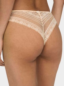 ONLY Lace Brazilian Briefs 2-Pack -Nude - 15283830