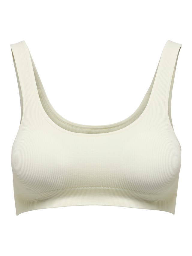 ONLY Rib solid color bra - 15283845