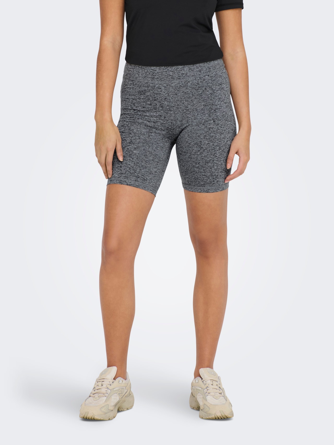 ONLY High Waisted Training shorts -Black - 15283881