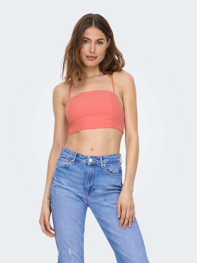 ONLY Cropped Fit Nedhasad axel Topp - 15283899