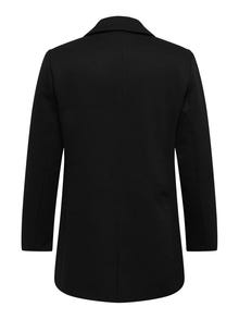 ONLY Regular Fit Innskårede jakkeslag Curve Blazer -Black - 15283921