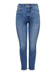 ONLY ONLEMILY STRETCH HW ST AK DNM CRO571 NOOS -Medium Blue Denim - 15283925