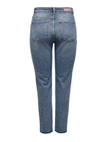 ONLY Gerade geschnitten Hohe Taille Jeans -Special Blue Grey Denim - 15283928