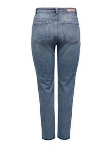 ONLY onlemily stretch HIGH WAIST STRAIGHT ANKLE JEANS -Special Blue Grey Denim - 15283928