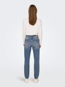 ONLY onlemily stretch HIGH WAIST STRAIGHT ANKLE JEANS -Special Blue Grey Denim - 15283928