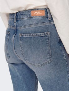 ONLY Gerade geschnitten Hohe Taille Jeans -Special Blue Grey Denim - 15283928