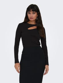 ONLY Tops Regular Fit Col rond -Black - 15283977