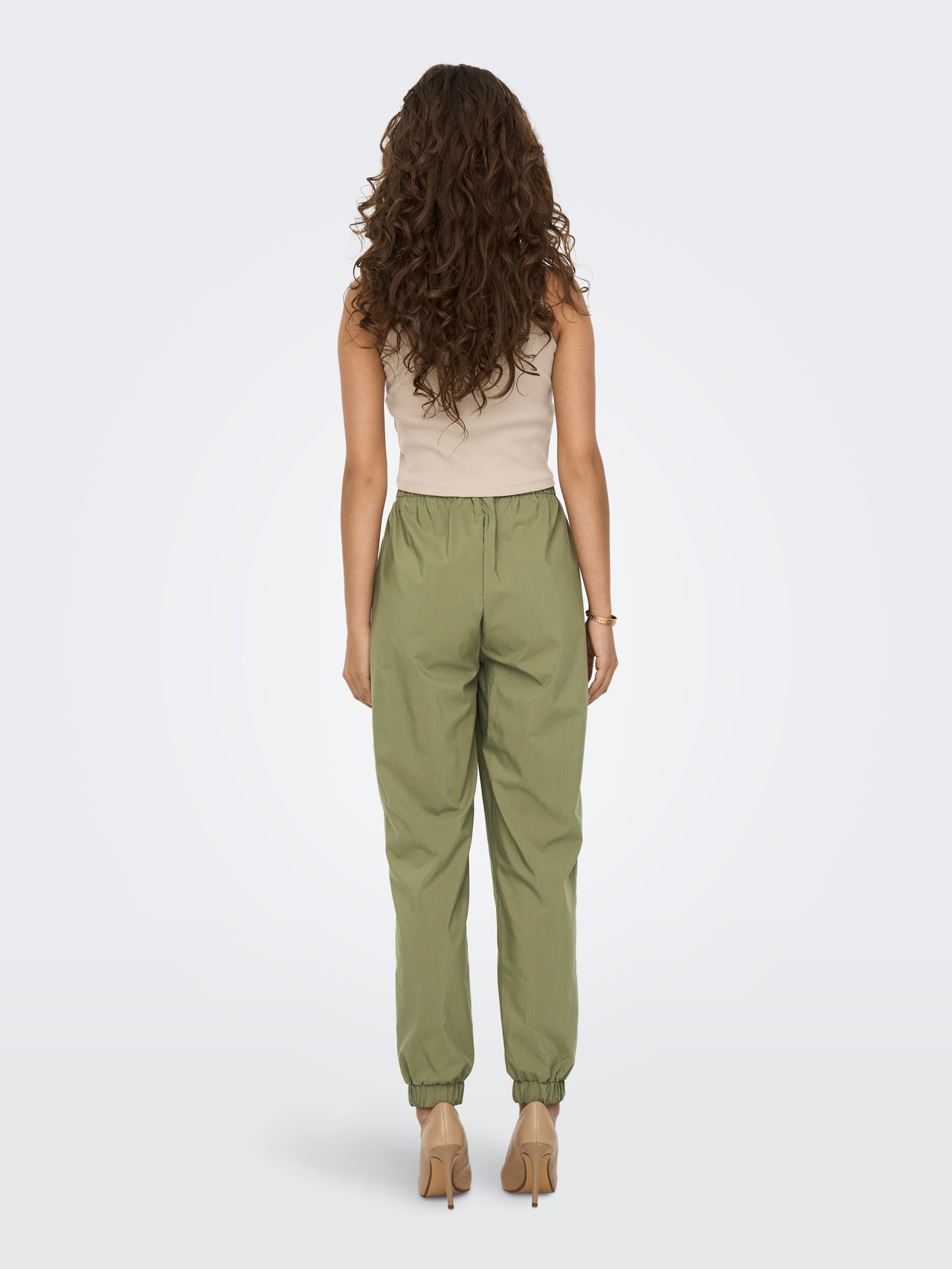 ONLY Pantalons de survêtement Loose Fit Taille moyenne Élastique -Aloe - 15284001