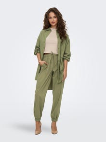 ONLY Loose Fit Mid waist Elasticated hems Track Pants -Aloe - 15284001