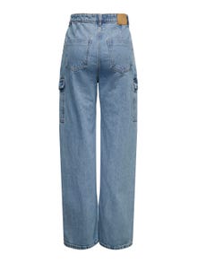 ONLY Wide Leg Fit High waist Jeans -Dark Blue Denim - 15284024