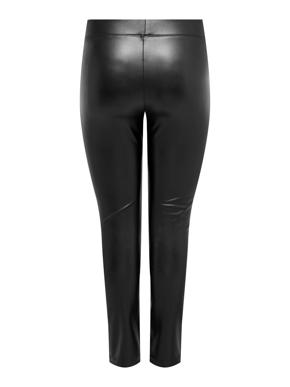 ONLY Curvy coated leggings -Black - 15284045