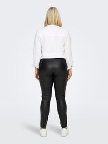 ONLY Curvy coated leggings -Black - 15284045