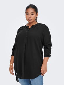 ONLY Regular fit Chinese boord Curve Overhemd -Black - 15284064