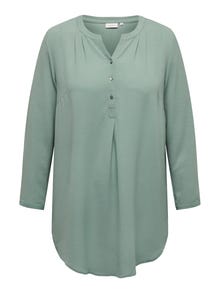 ONLY Camisas Corte regular Cuello Mao Curve -Chinois Green - 15284064