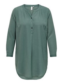 ONLY Camisas Corte regular Cuello Mao Curve -Balsam Green - 15284064