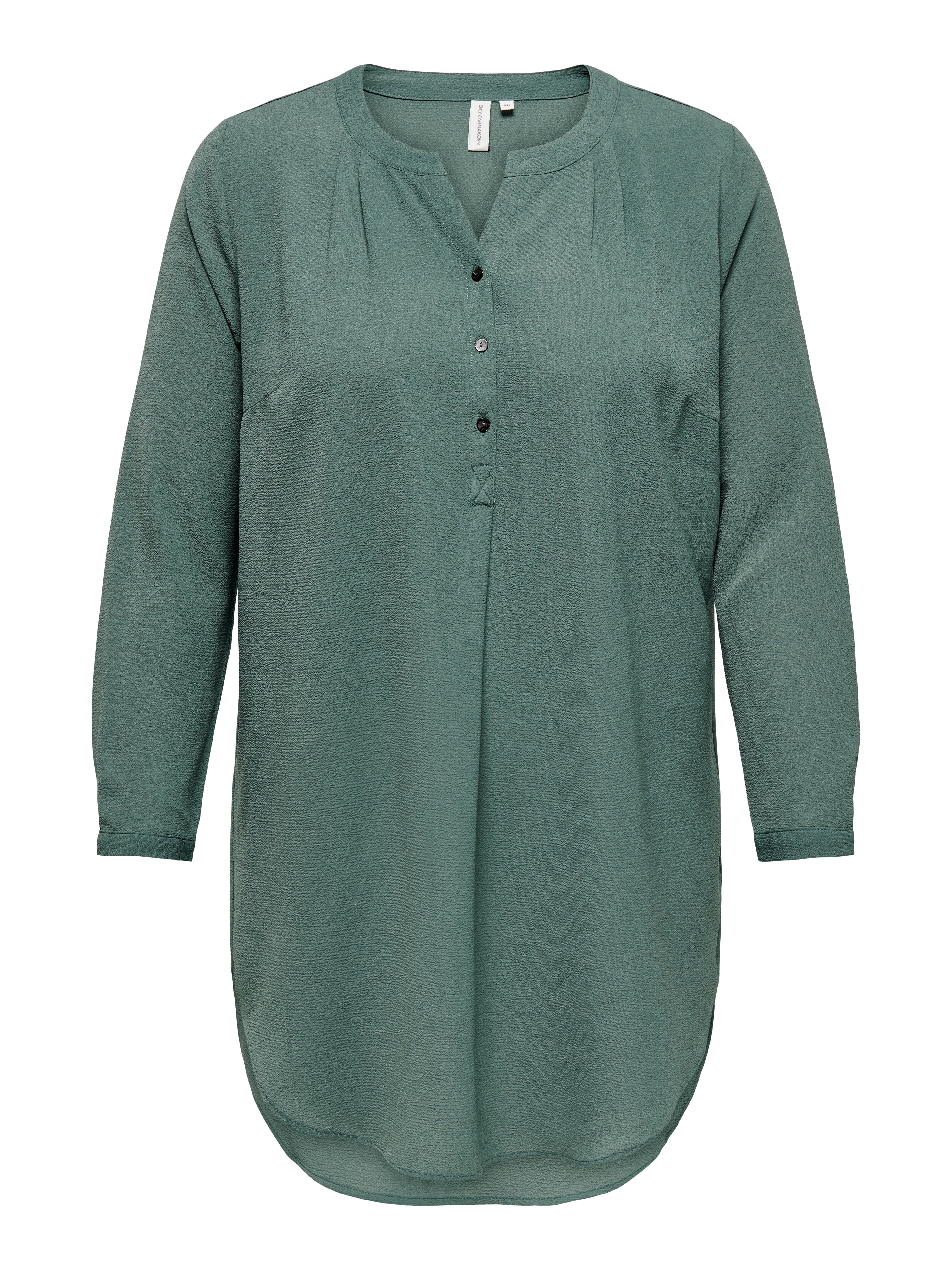 Curvy tunic shirt | Dark Green | ONLY®